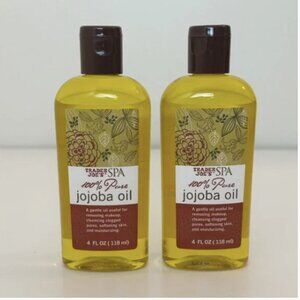 2 X Trader Joe's Spa 100% Pure Natural Jojoba Oil 4 oz Each NEW NWT